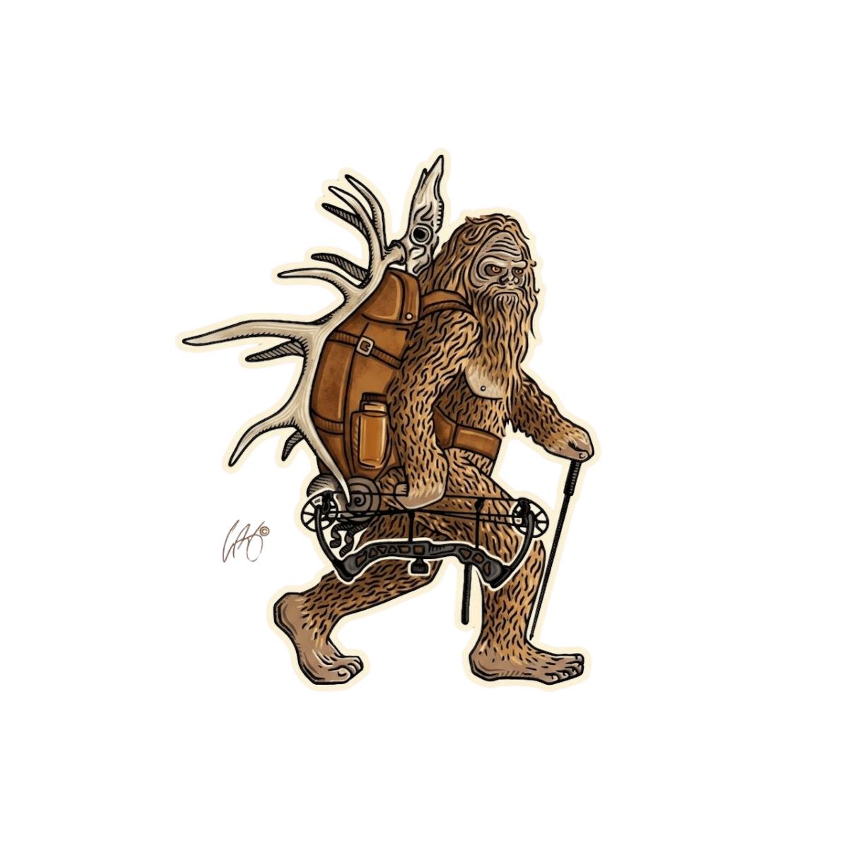 CASEY UNDERWOOD SQUATCH DECALS BUCK