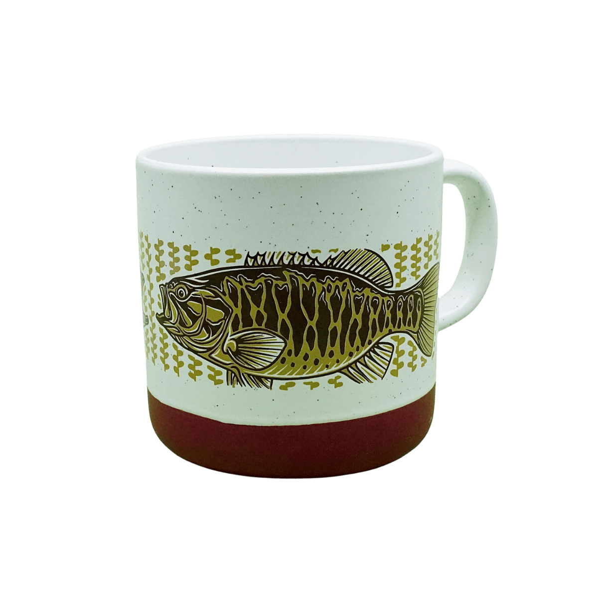 CASEY UNDERWOOD CERAMIC MUGS - BASS MUG - WHITE 13OZ