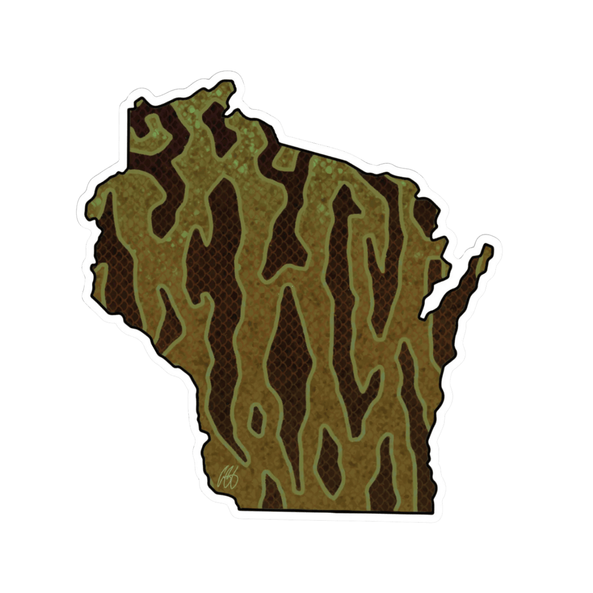 CASEY UNDERWOOD REGIONAL DECALS - WISCONSIN - SMALLMOUTH