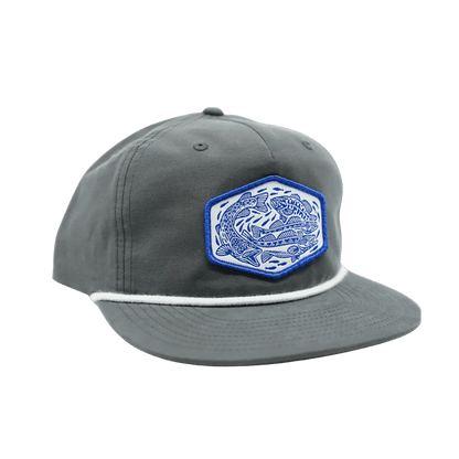 CASEY UNDERWOOD RICHARDSON HATS - BAIT BALL ROPE - GRAY - RIGHT SIDE VIEW