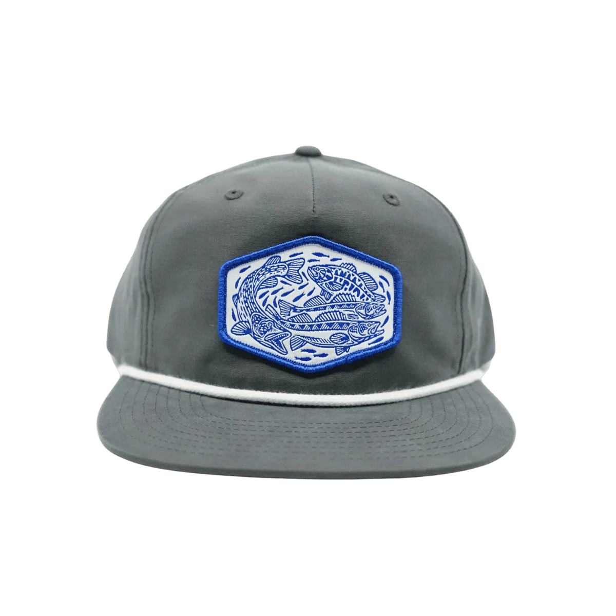 CASEY UNDERWOOD RICHARDSON HATS - BAIT BALL ROPE - GRAY - FRONT VIEW