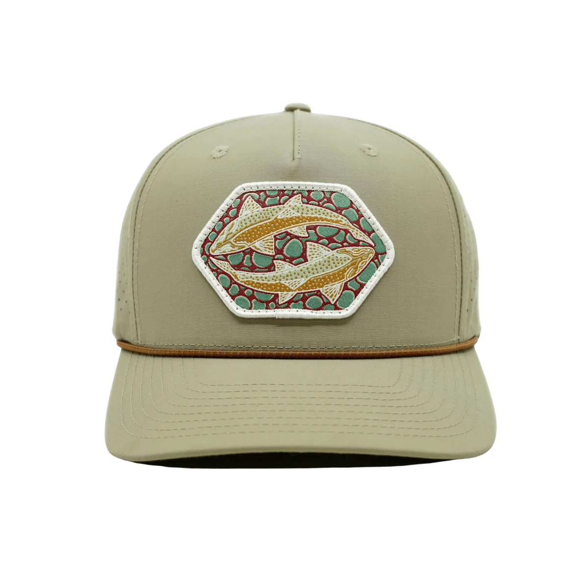 CASEY UNDERWOOD GIN CLEAR PERFORMANCE HAT - STONE W/CEDAR ROPE - FRONT VIEW