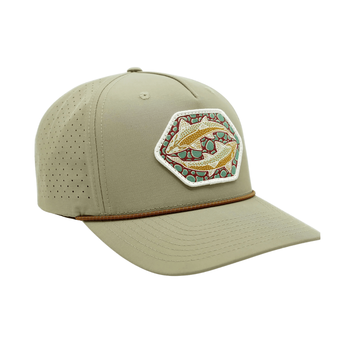CASEY UNDERWOOD GIN CLEAR PERFORMANCE HAT - STONE W/CEDAR ROPE - RIGHT SIDE VIEW