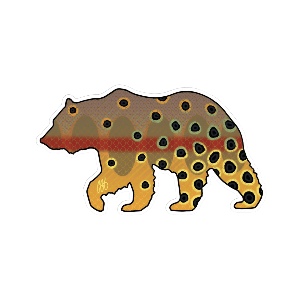 CASEY UNDERWOOD SPECIAL EDITION DECALS - BEAR - GOLDEN