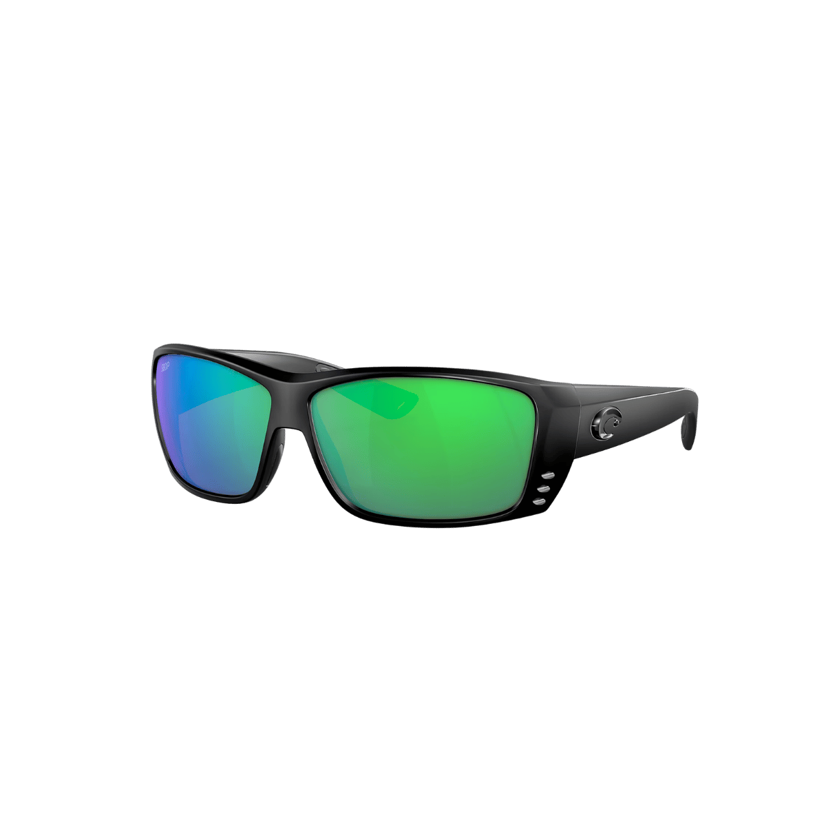 COSTA DEL MAR CAT CAY SUNGLASSES - GREEN MIRROR 580P - BLACKOUT