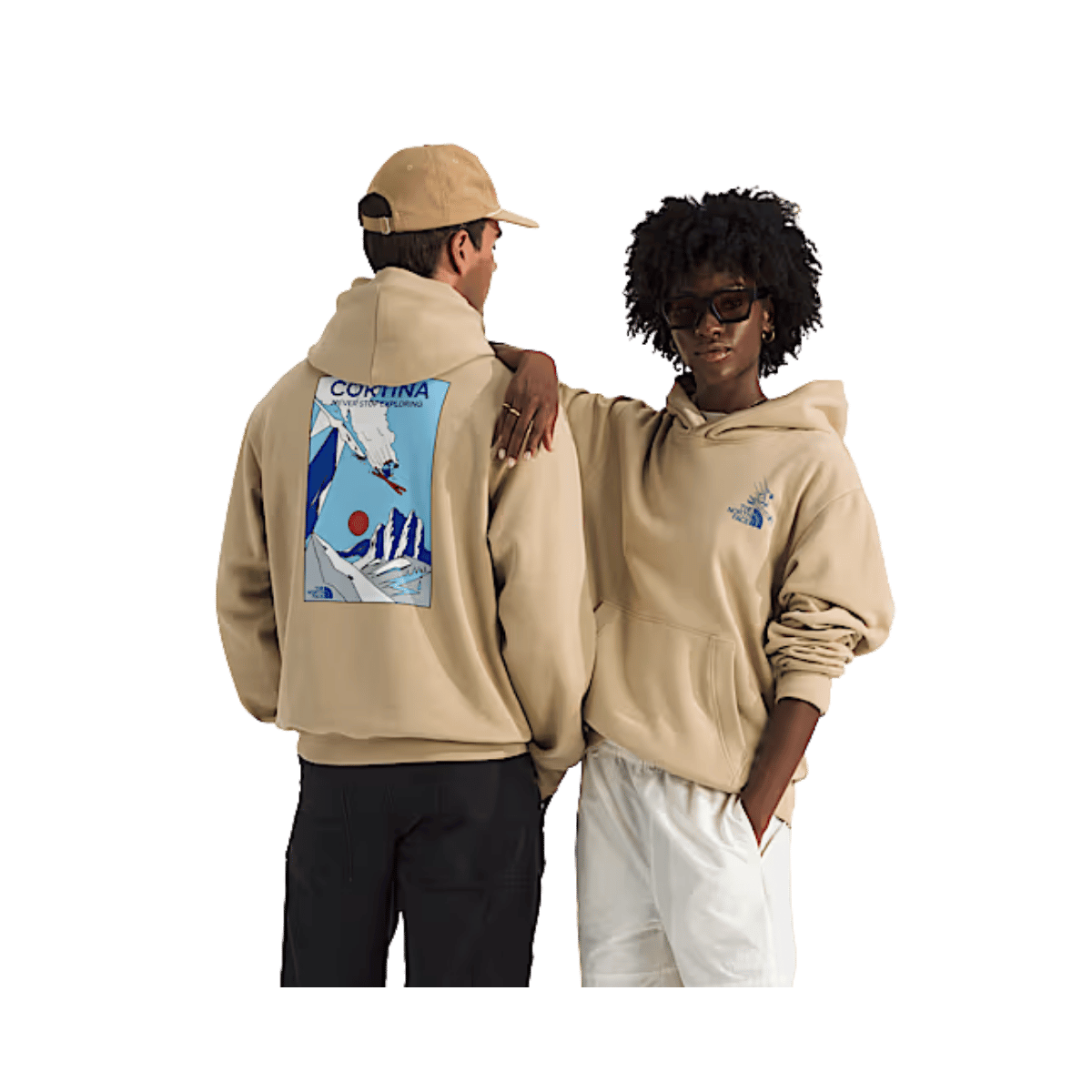 NORTH FACE MOUNTAIN CELEBRATION HOODIE - KHAKI STONE