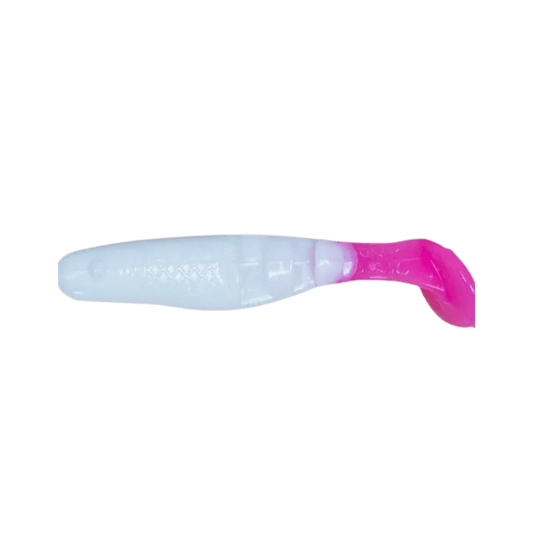 CHARLIE BREWERS SLIDER MINNOW 10PK WHITE PINK GLO TAIL