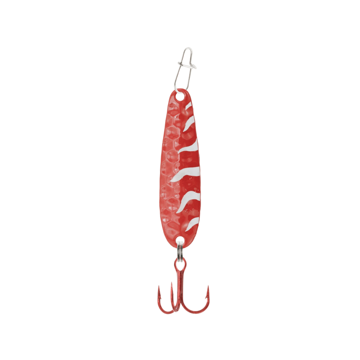 CLAM DANCIN' DROP SPOON SZ12 RED WHITE TIGER