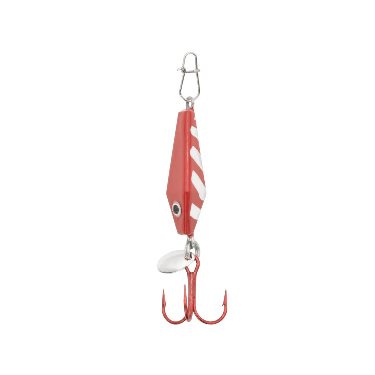 CLAM DIAMOND DROP SPOON SZ10 RED WHITE TIGER