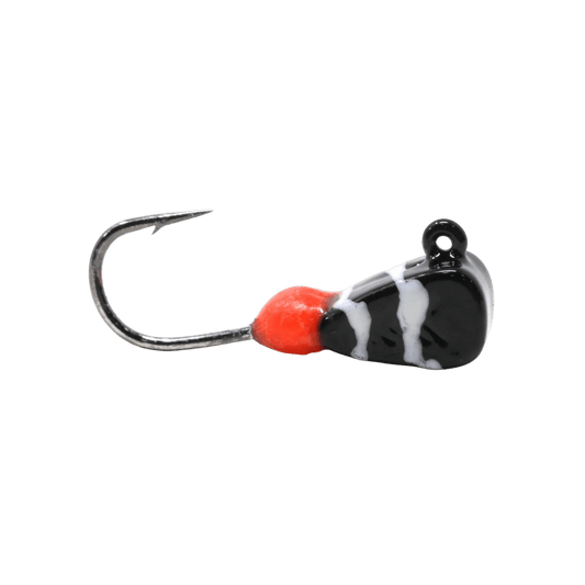 CLAM DROP-KICK JIG 2PK SZ12 BLACK WHITE SWIRL