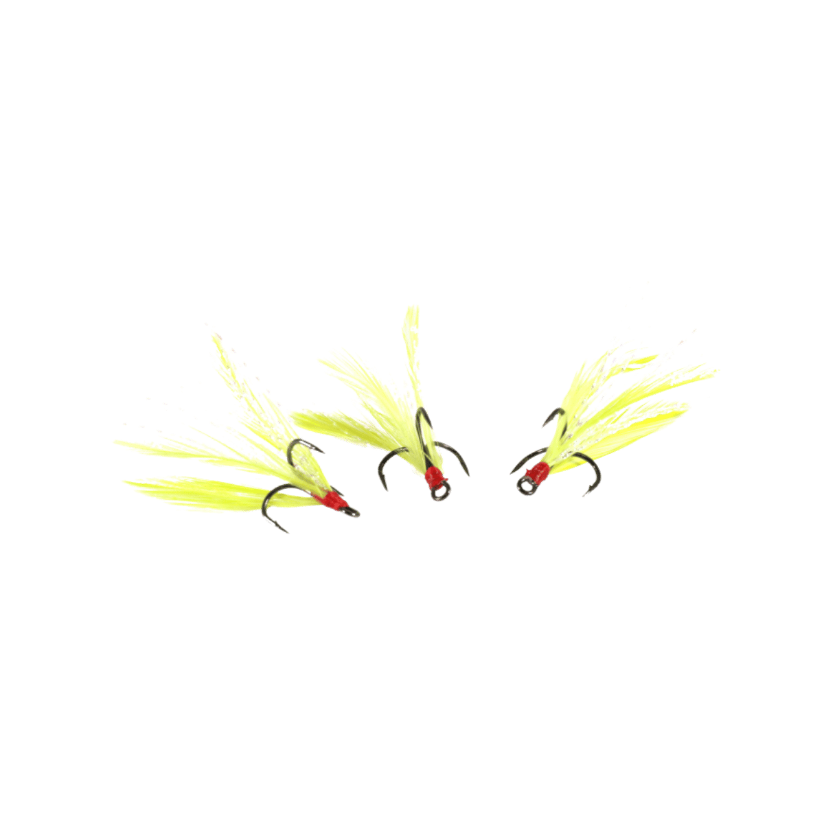 CLAM FEATHERED GAFF TREBLE HOOK 3PK CHART
