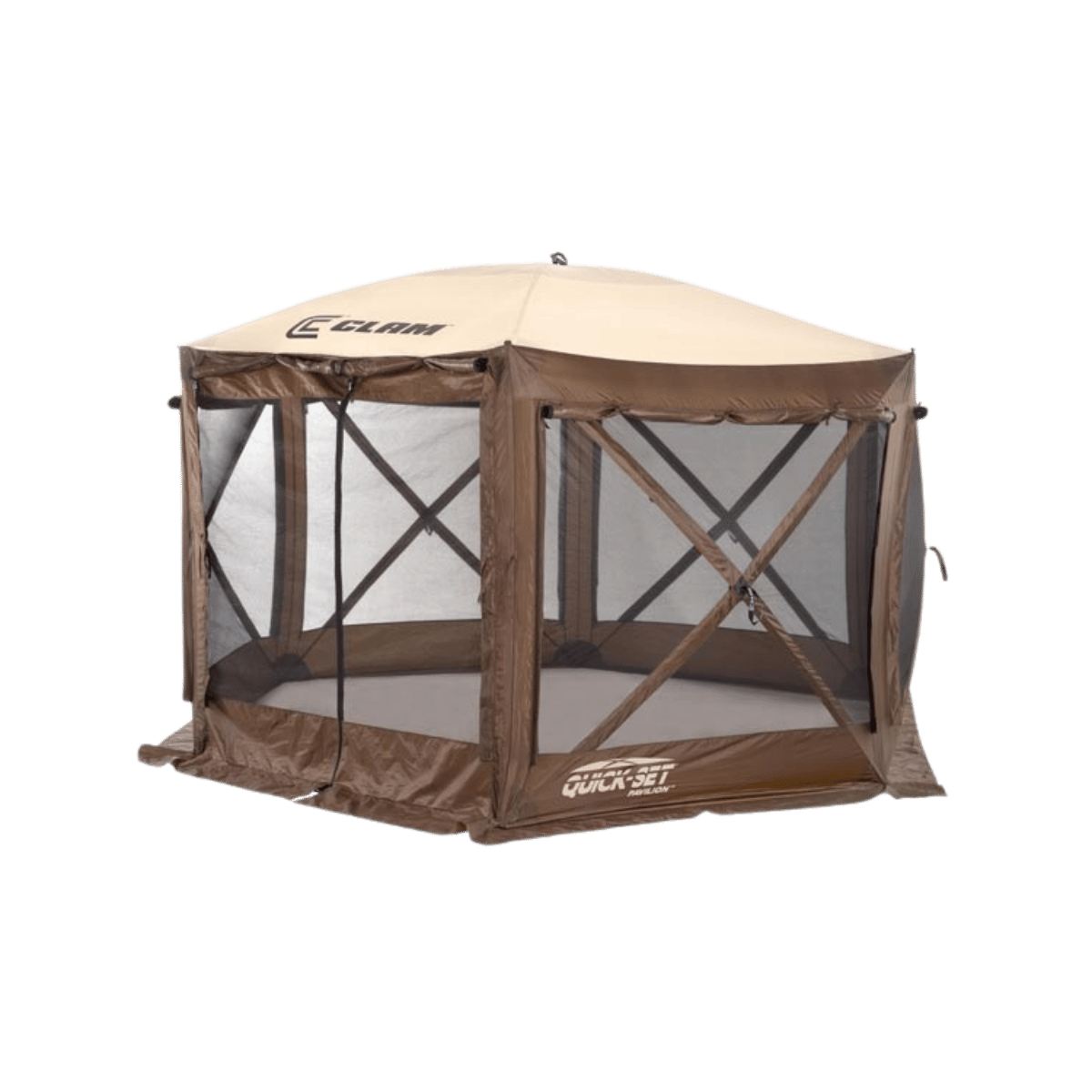 CLAM PAVILION DLX SCREEN SHELTER BROWN TAN