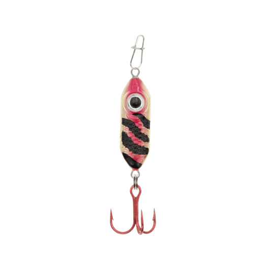 CLAM RATTLIN' DROP SPOON SZ8 RED GOLD TIGER