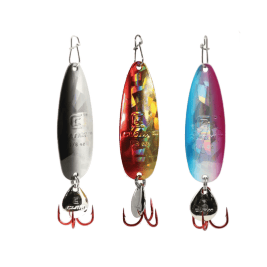 CLAM RIBBON LEECH FLUTTER SPIN KIT HOLOGRAPHIC IMAGE