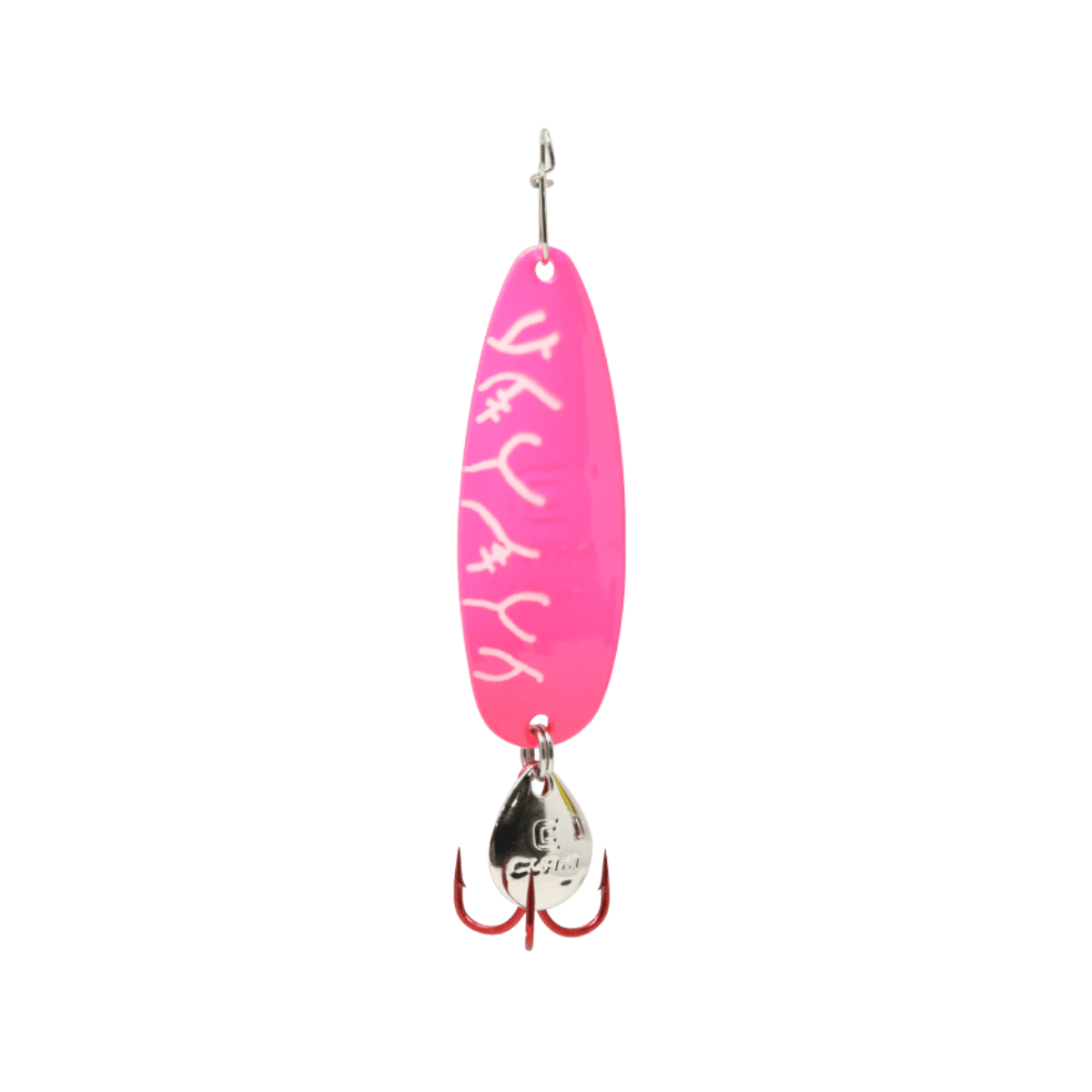 CLAM RIBBON LEECH FLUTTER SPOON GLOW RED LIGHT