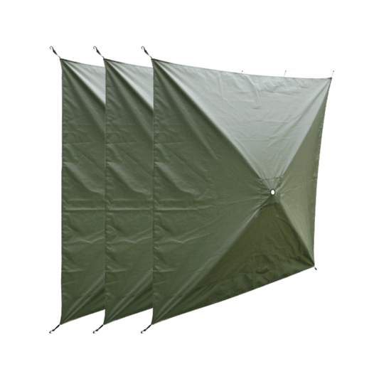 CLAM SCREEN HUB WIND PANELS 3PK GREEN