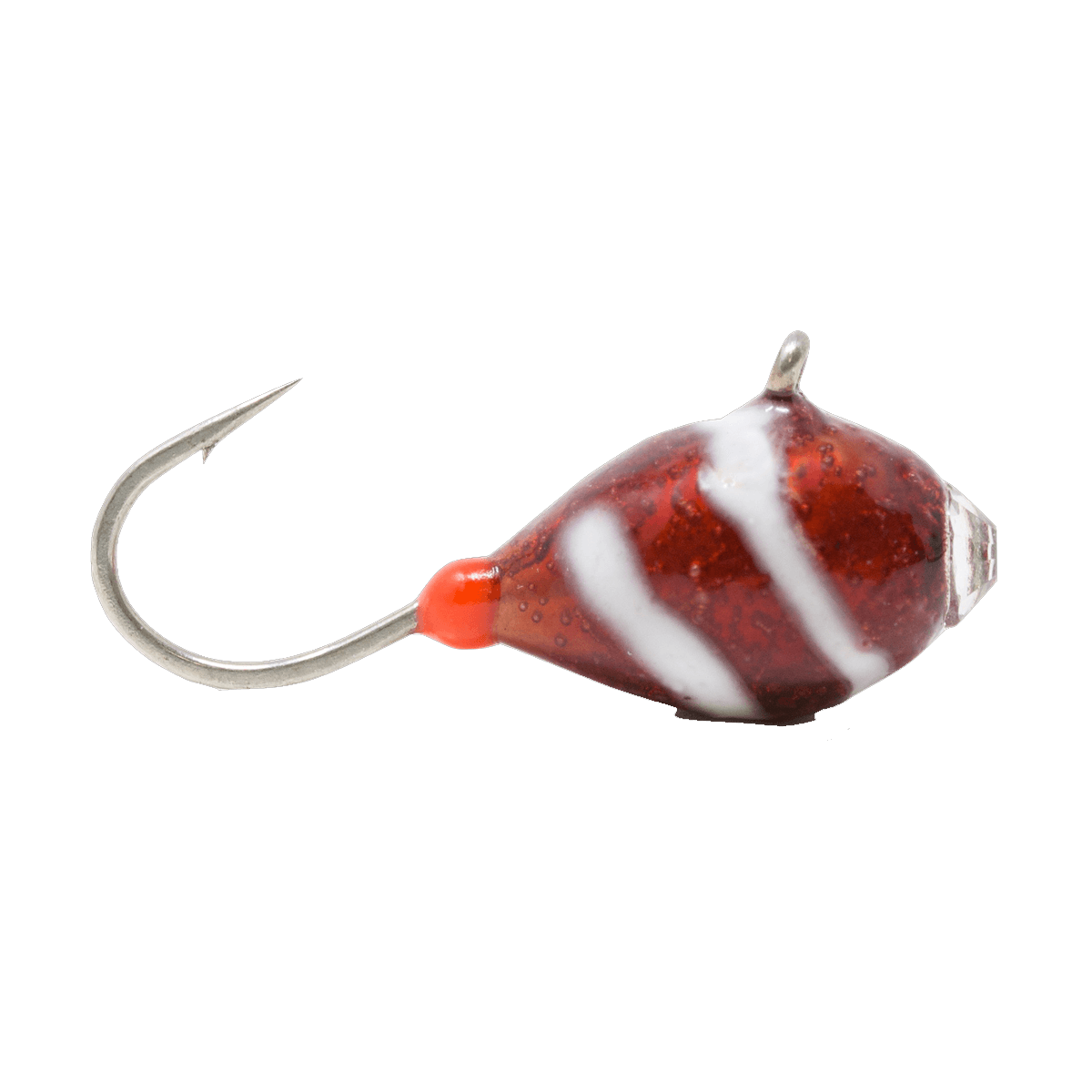 CLAM SWIRL DROP - 7.64 - RED WHITE SWIRL