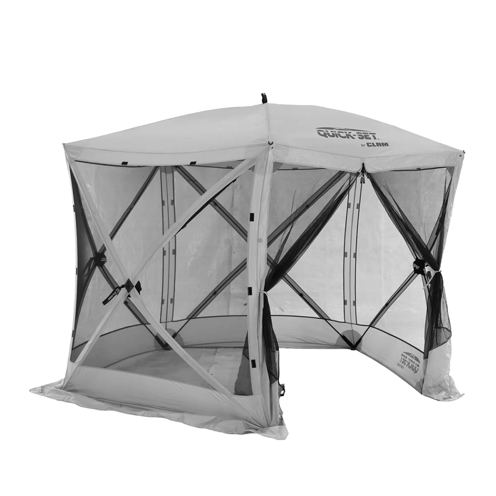 CLAM VENTURE SCREEN TENT - GRAY side view