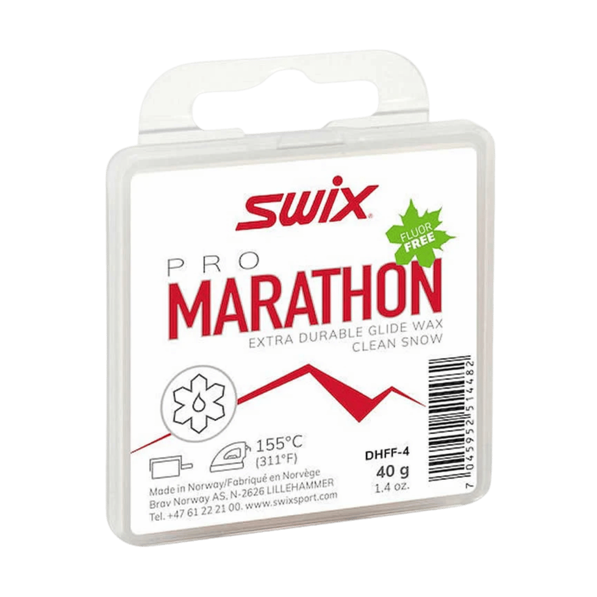 SWIX FLUORO-FREE CLEAN SNOW WAX - 40GR - WHITE