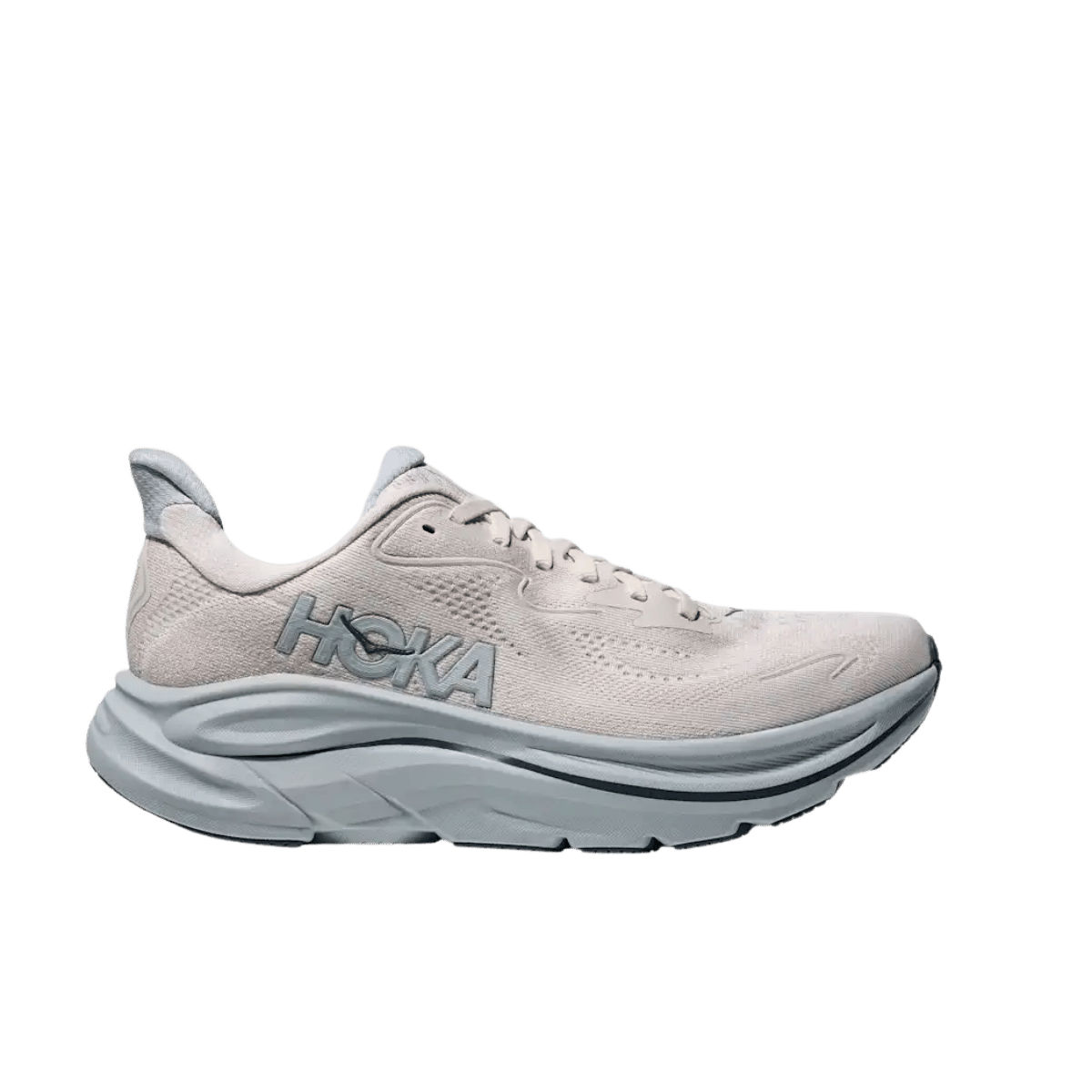 HOKA ONE ONE WOMEN'S CLIFTON 10 - GROUT/MINERAL BLUE