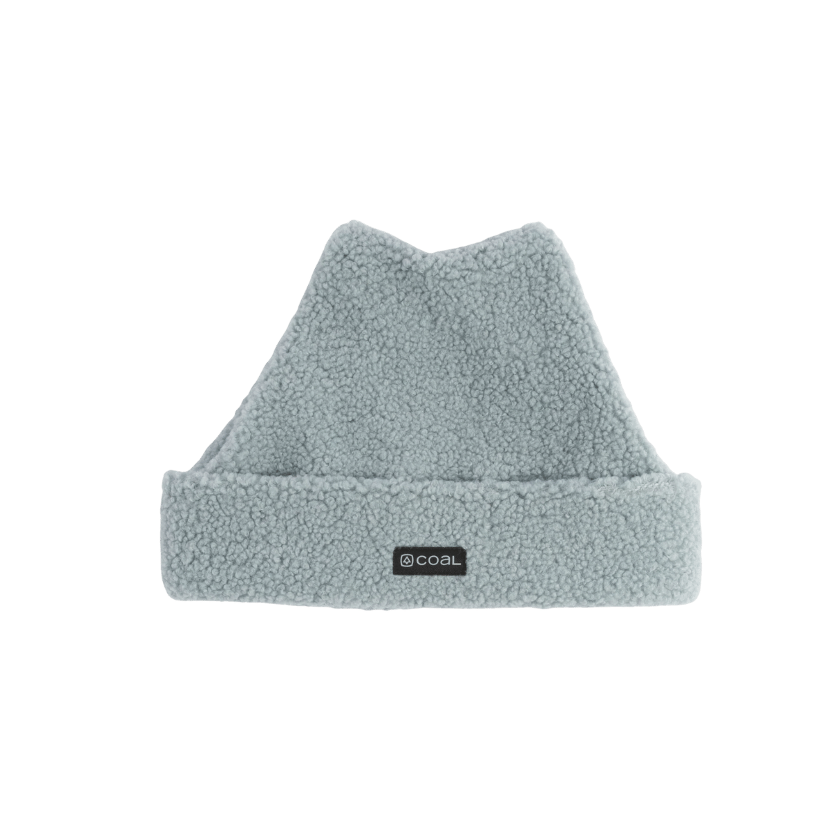 COAL AURORA PLUSH BEANIE SHALE BLUE, FRONT LOGO