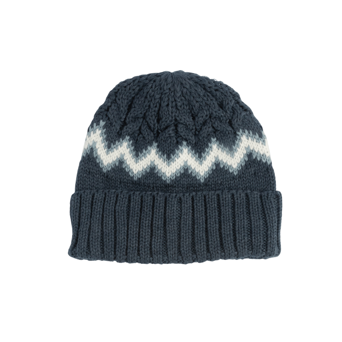 COAL MEADOWS BEANIE NAVY OFF WHITE