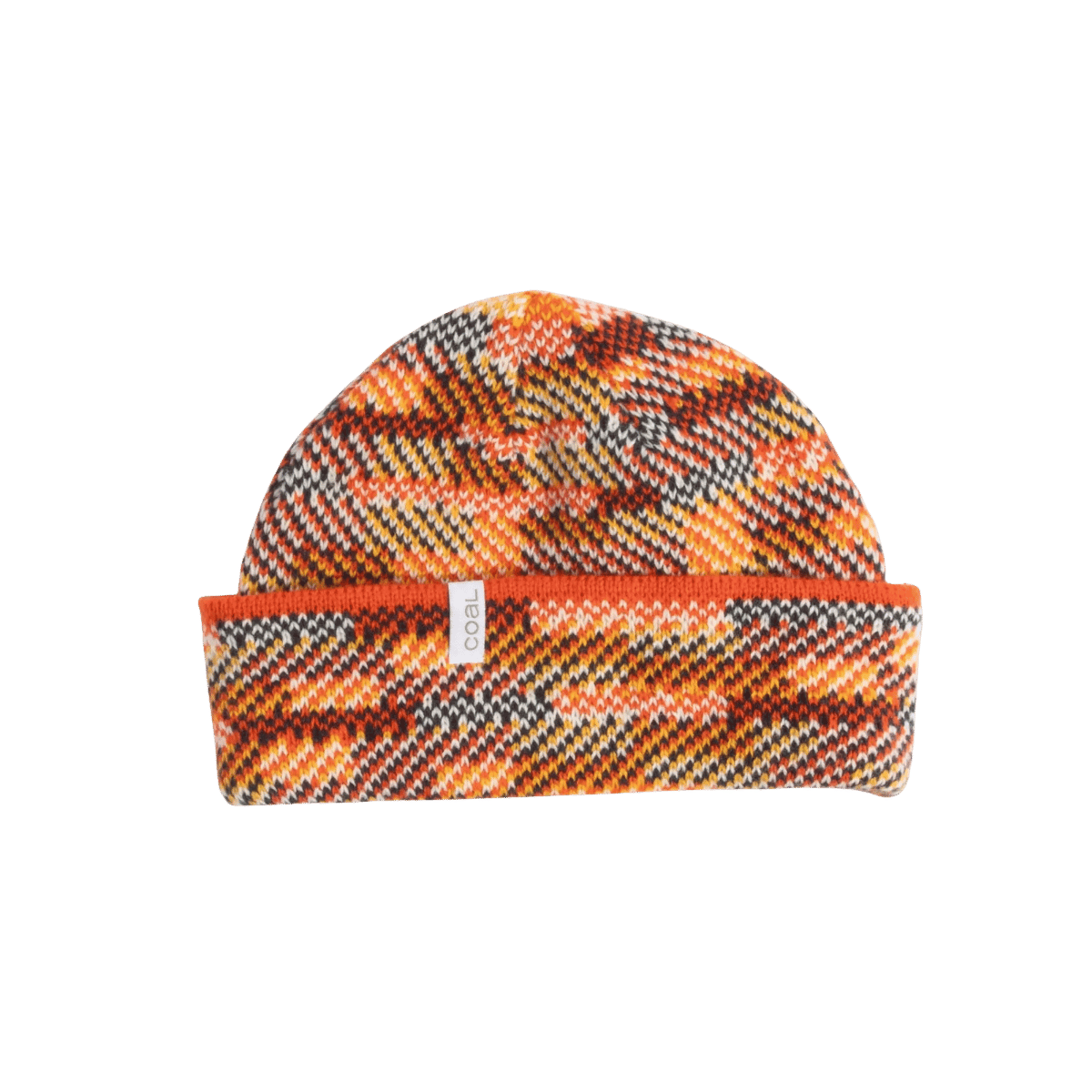 COAL MIRAGE REVERSIBLE BEANIE MULTI-1, front angle, logo