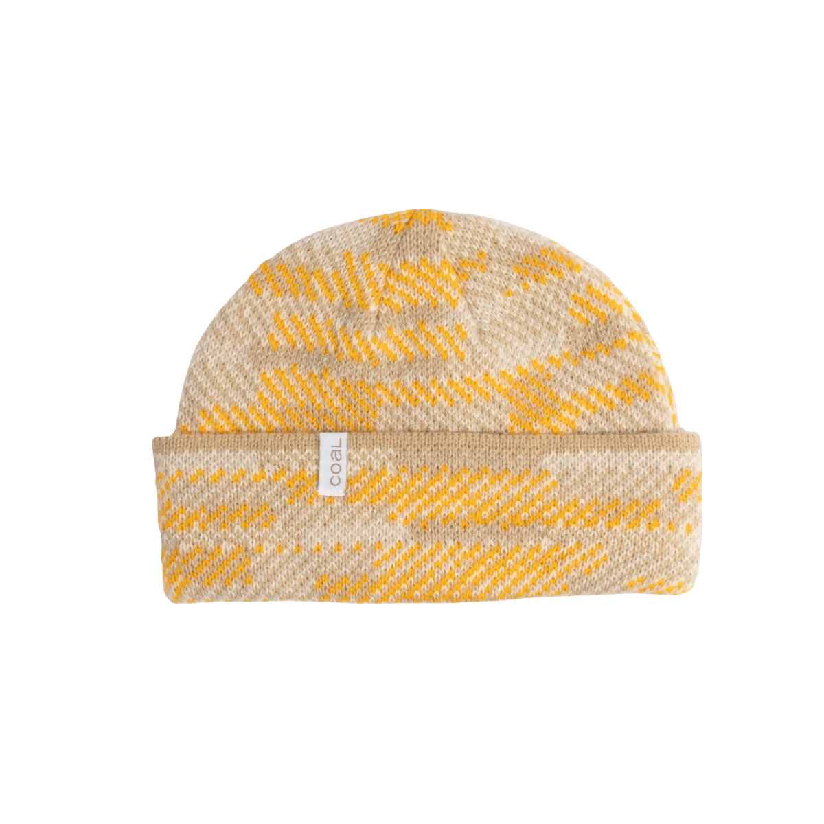 COAL MIRAGE REVERSIBLE BEANIE MULTI-3, FRONT ANGLE, LOGO