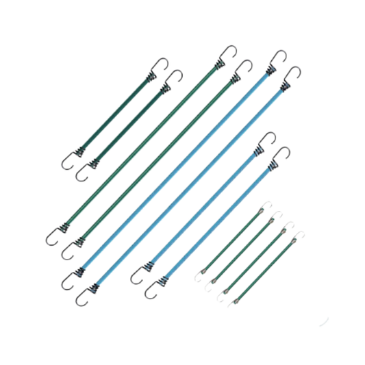 COGHLANS ASSORTED BUNGEE CORDS 12PK ASSORTED