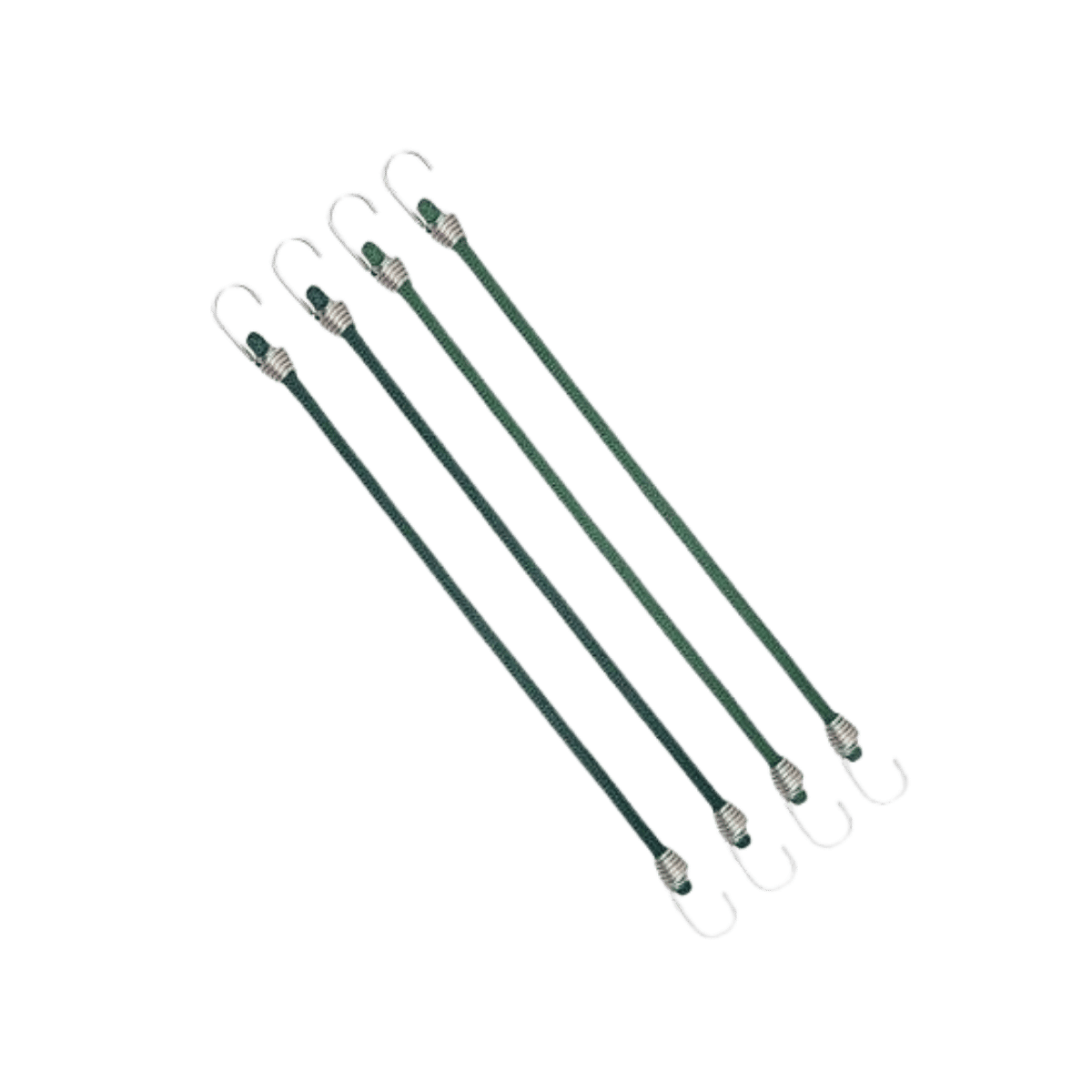 COGHLANS MINI BUNGEE CORDS 4PK GREEN