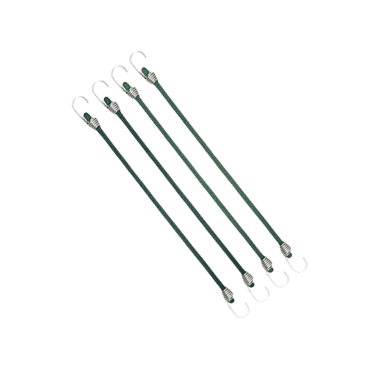 COGHLANS MINI BUNGEE CORDS 4PK GREEN