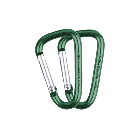 COGHLANS MINI CARABINERS 4MM 2PK GREEN
