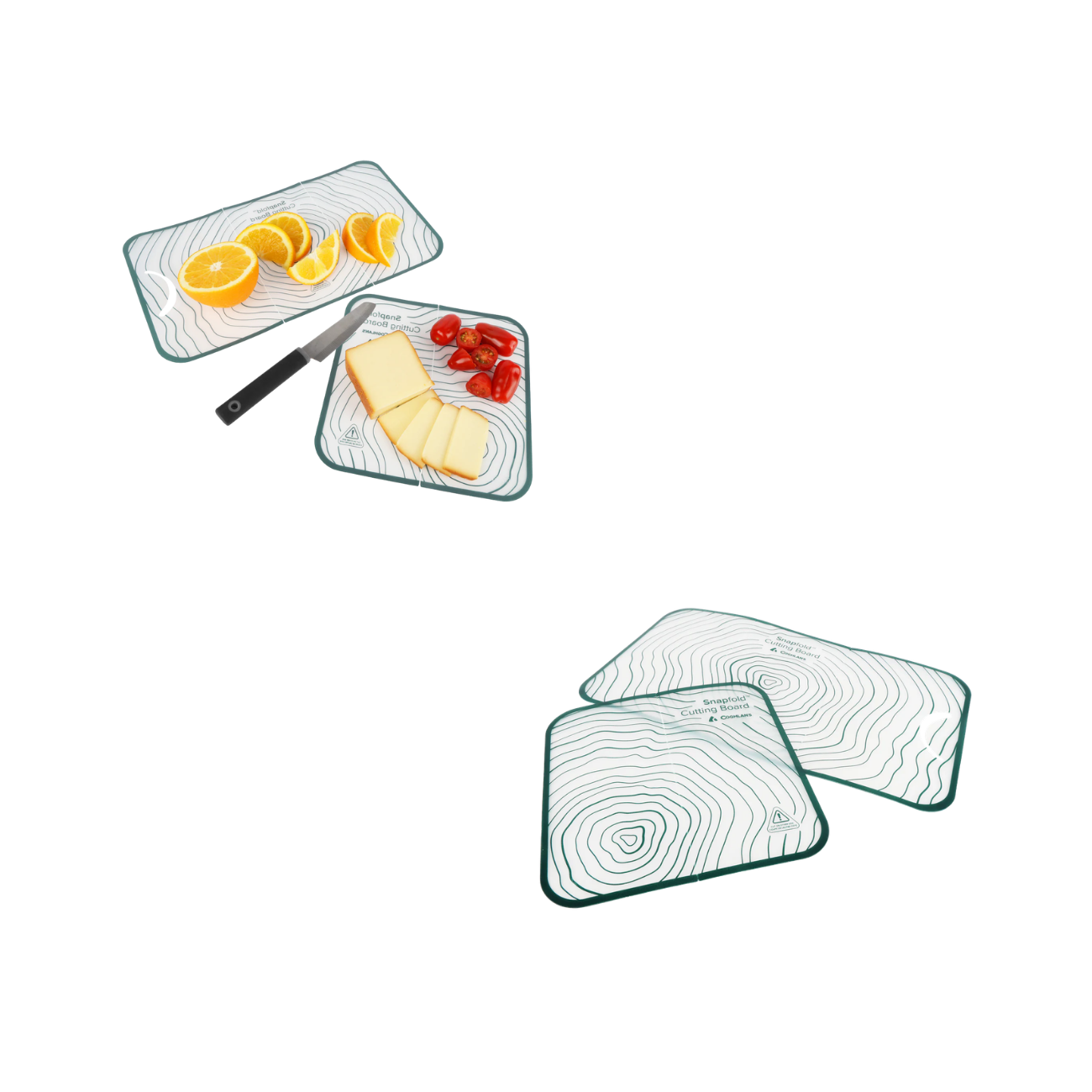 COGHLANS SNAPFOLD CUTTING BOARD SET WHITE