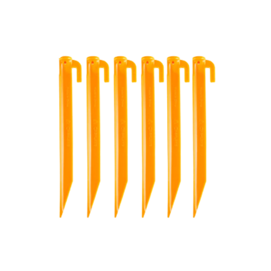 COGHLANS TENT PEGS 6PK ORANGE