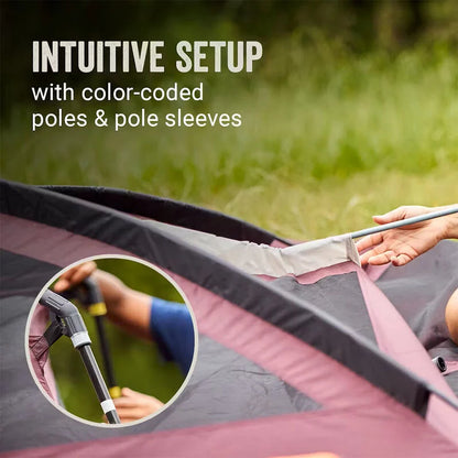 COLEMAN SKYLODGE 10 PERSON TENT - BLACKBERRY intuitive setup