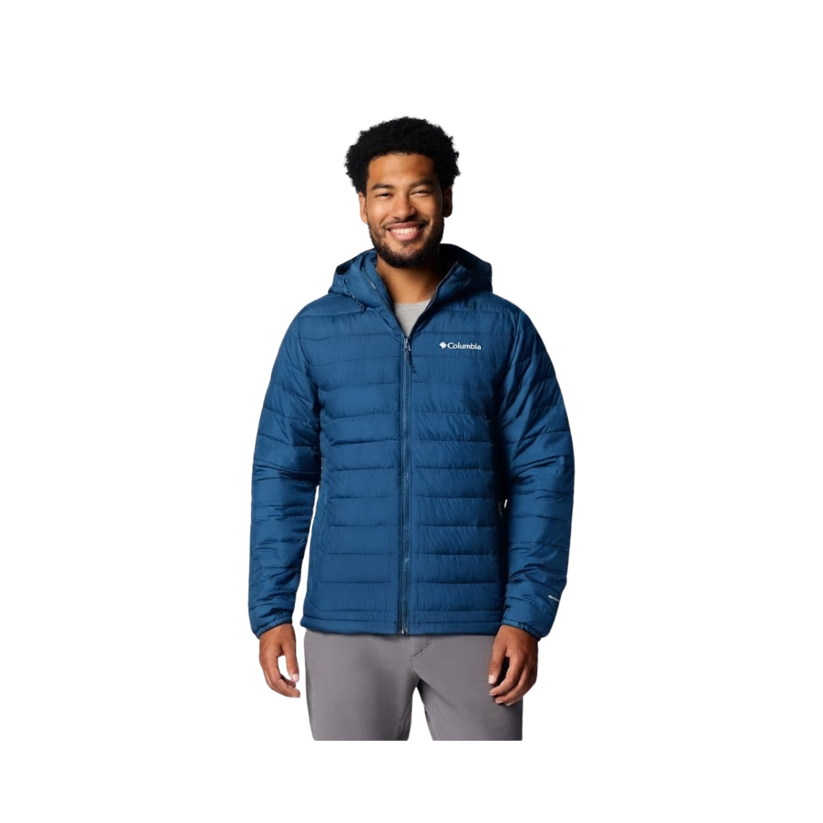 COLUMBIA B POWDER LITE II HOODED JKT PHOENIX BLUE