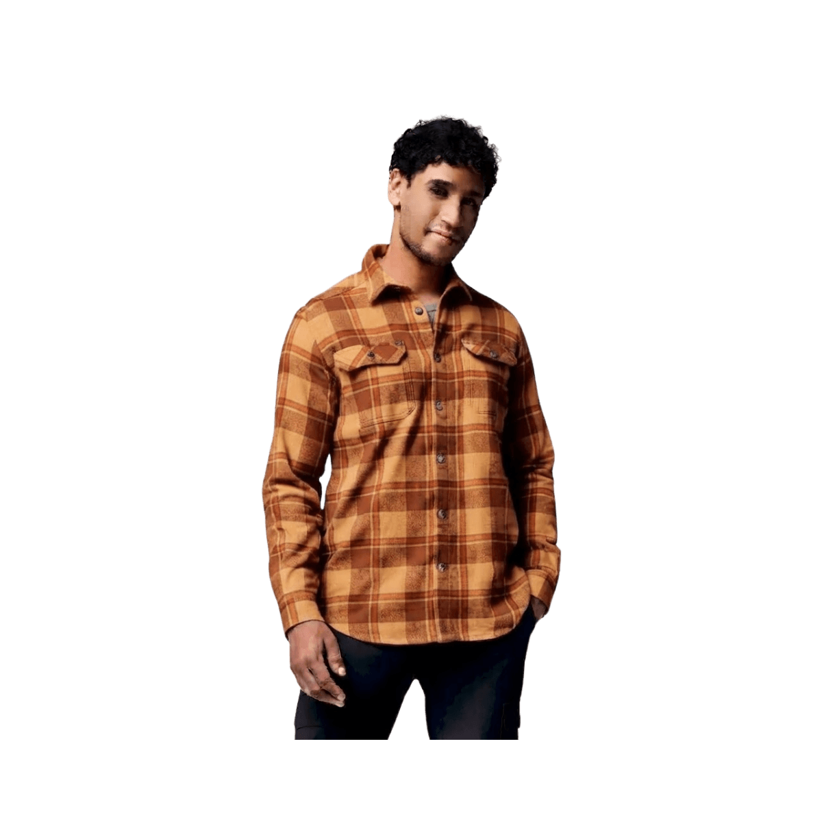 COLUMBIA FLARE GUN STRETCH FLANNEL SQUASH DISPERSE
