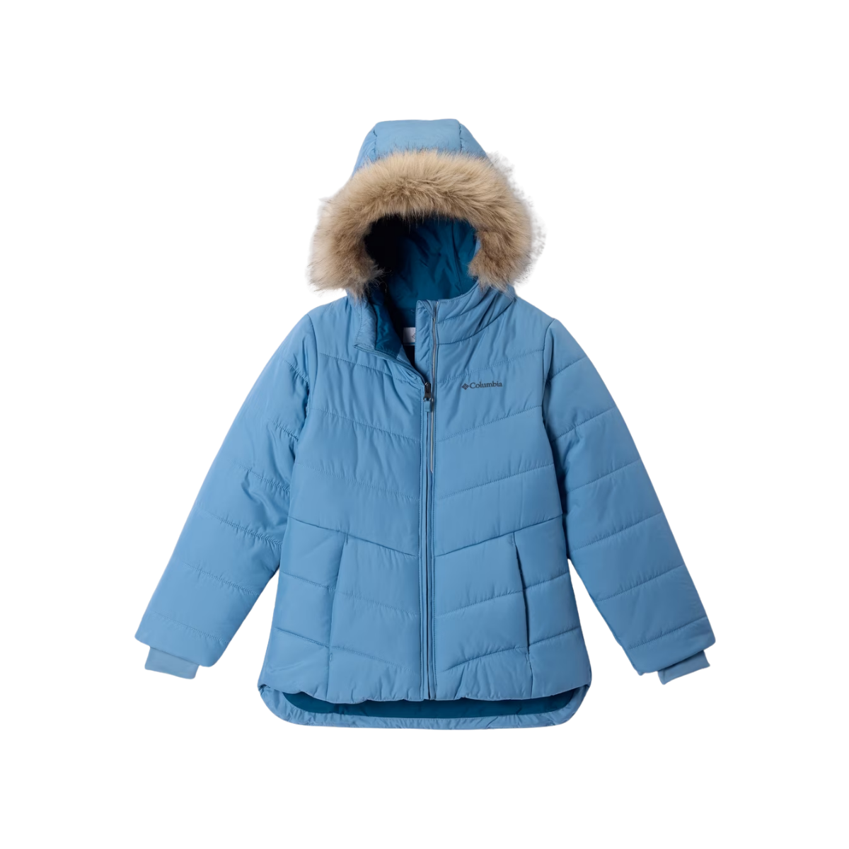 COLUMBIA G KATELYN CREST III HOODED JKT RAINY DAY