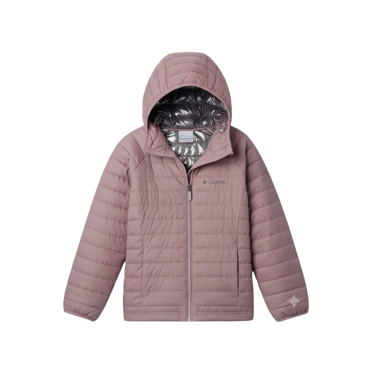 COLUMBIA G POWDER LITE II HOODED JKT MINERAL PINK