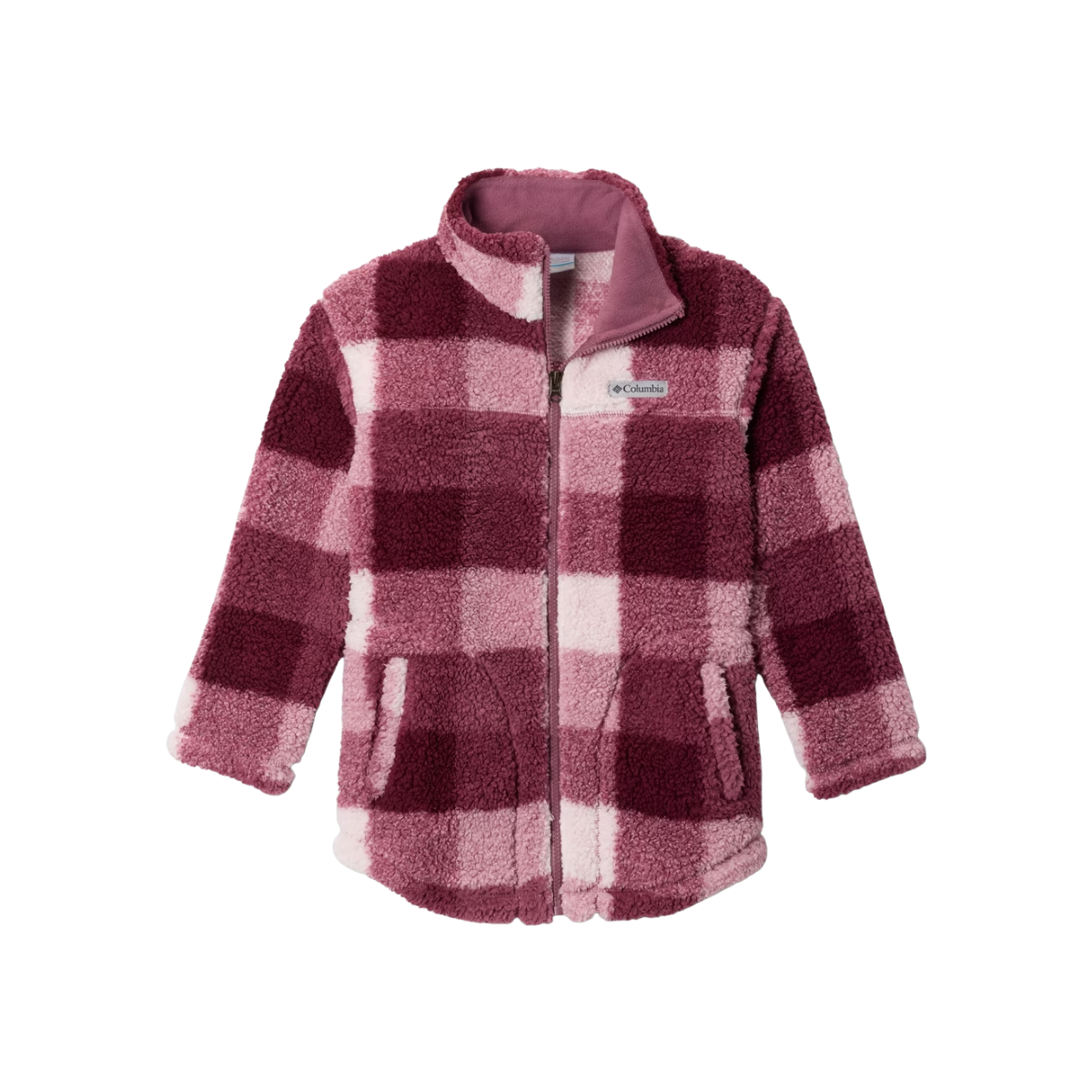 COLUMBIA G WEST BEND PRNTD FULL ZIP ANTIQUE MAUVE