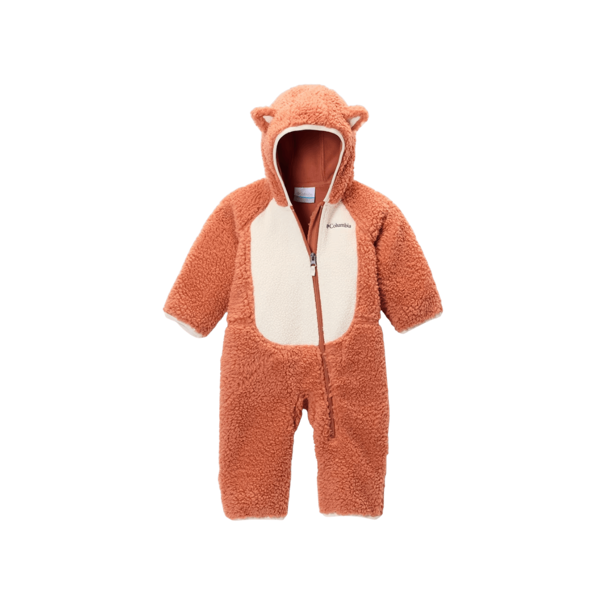 COLUMBIA K FOXY BABY SHERPA BUNTING TEAK BROWN