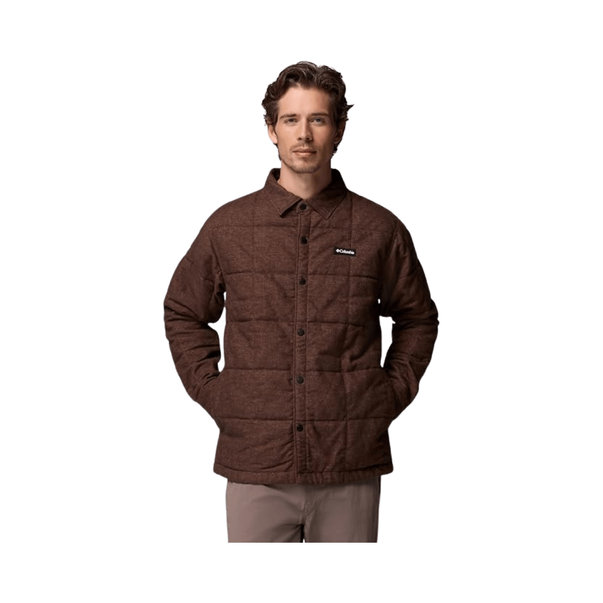 COLUMBIA LANDROAMER II QUILTED SHRT JKT TOBACCO