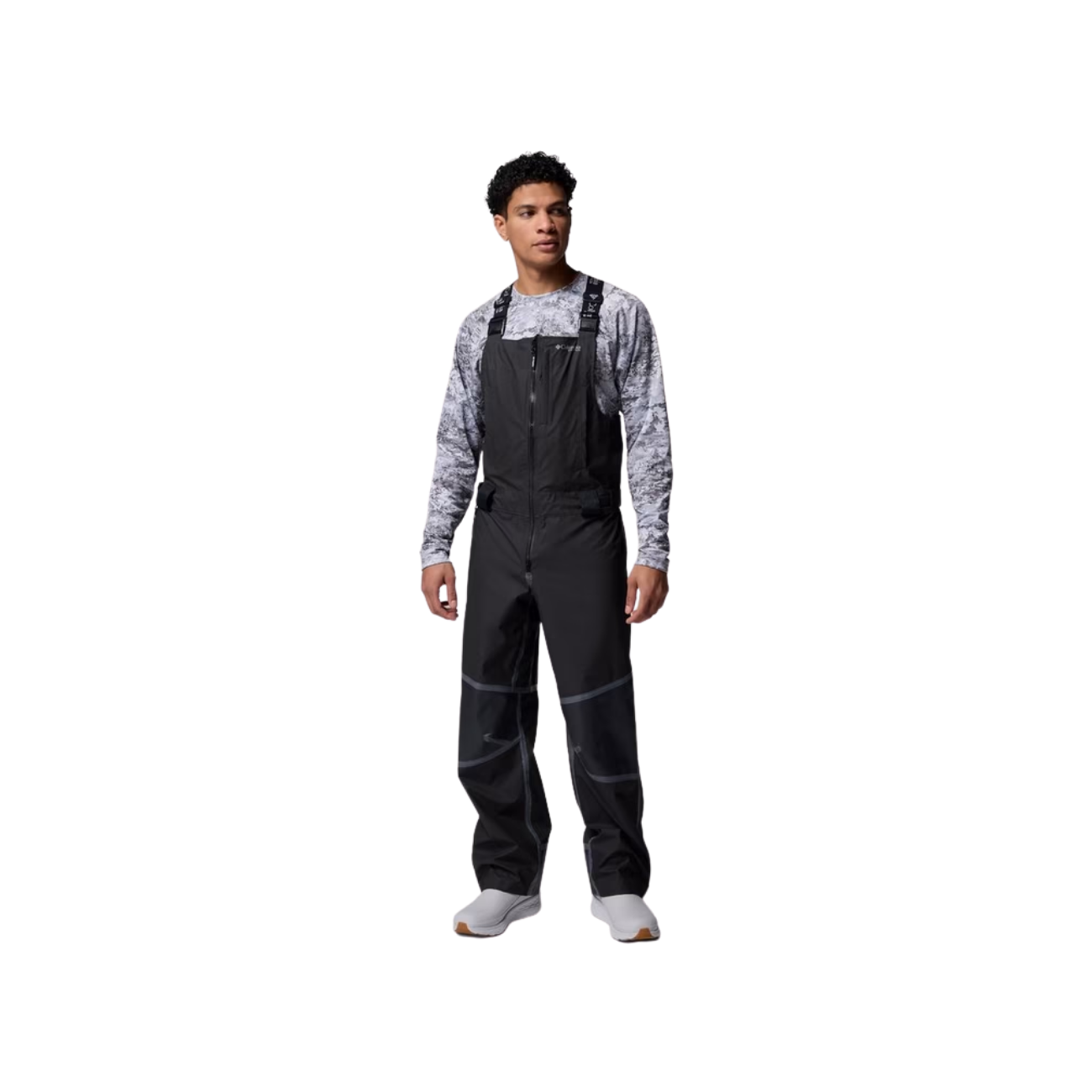 COLUMBIA PFG FORCE XII ODX BIB WATERPROOF FISHING BIBS BLACK