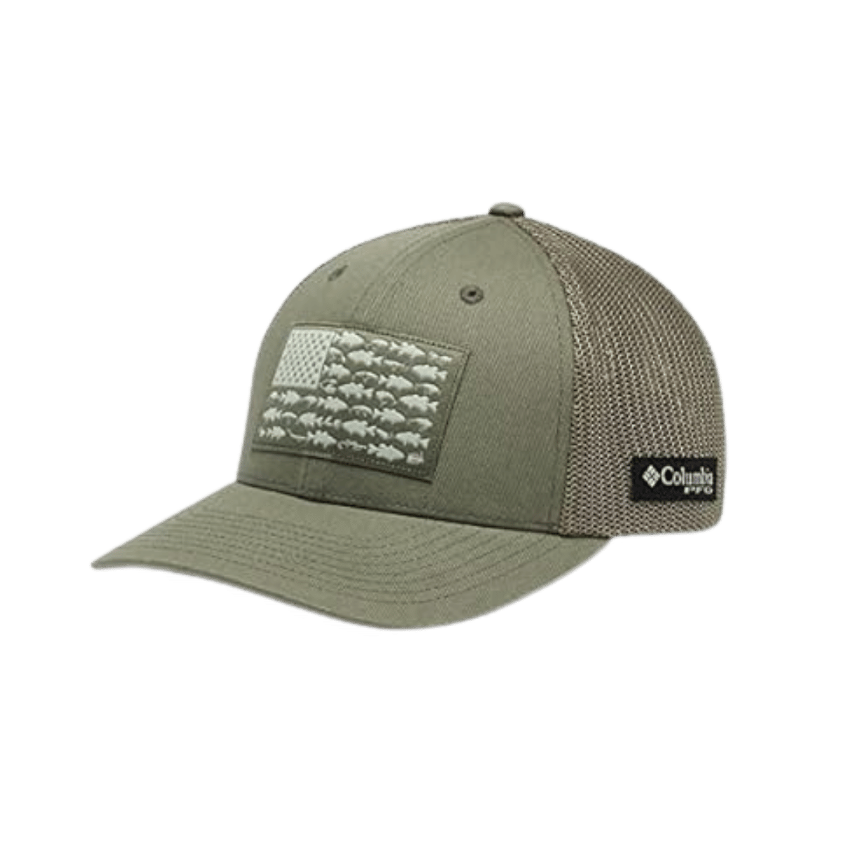 COLUMBIA PFG MESH SB FISH FLAG CAP CYPRESS