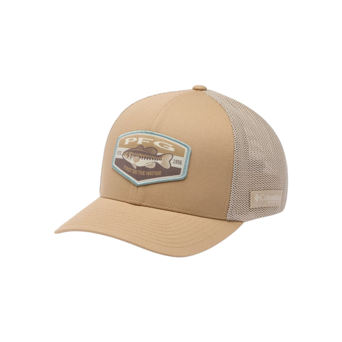 COLUMBIA PFG PATCH MESH BALL CAP BEACH FOSSIL
