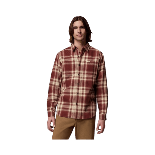 COLUMBIA PITCHSTONE STRETCH FLANNEL RED OXIDE