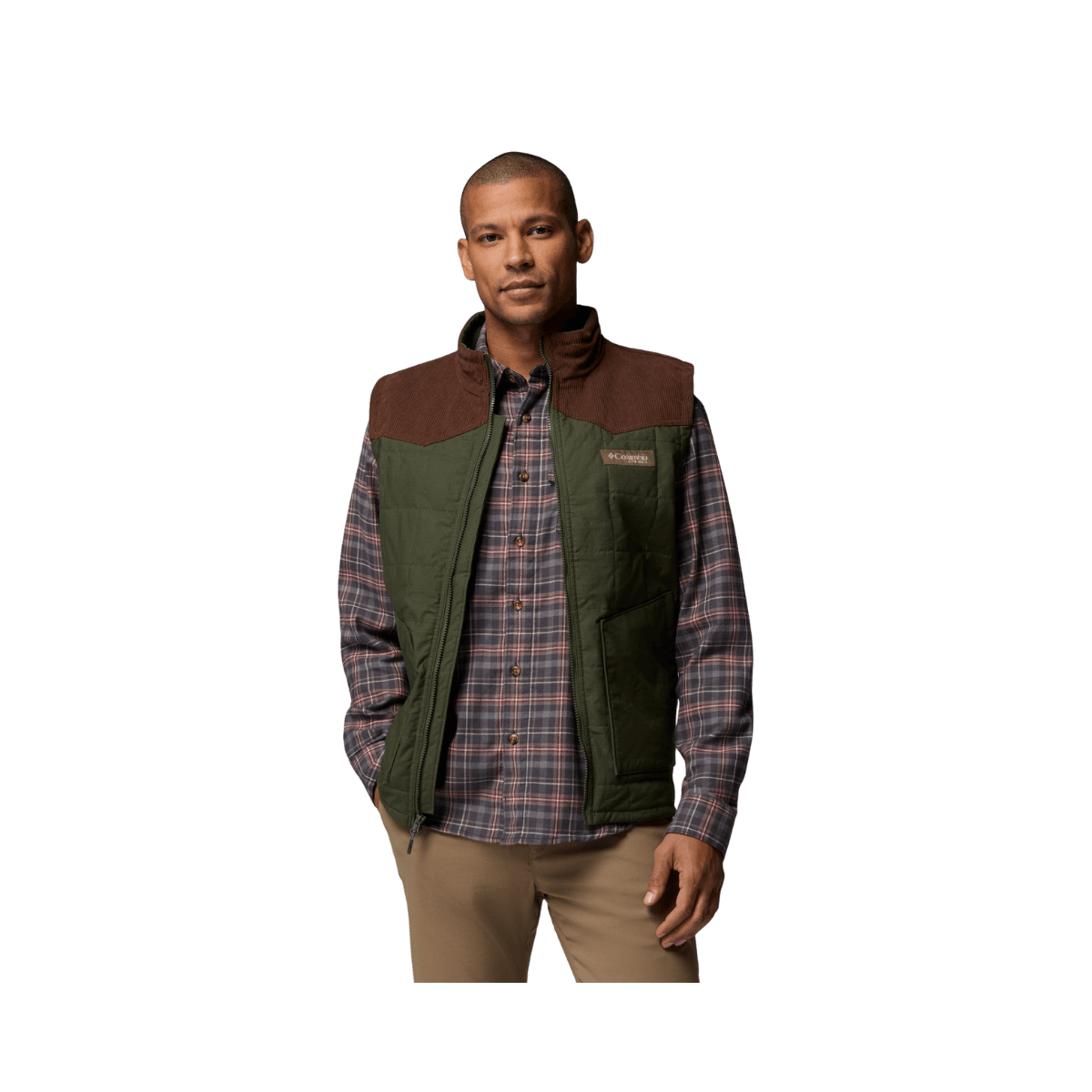 COLUMBIA SADDLE POINT INS VEST SURPLUS GREEN