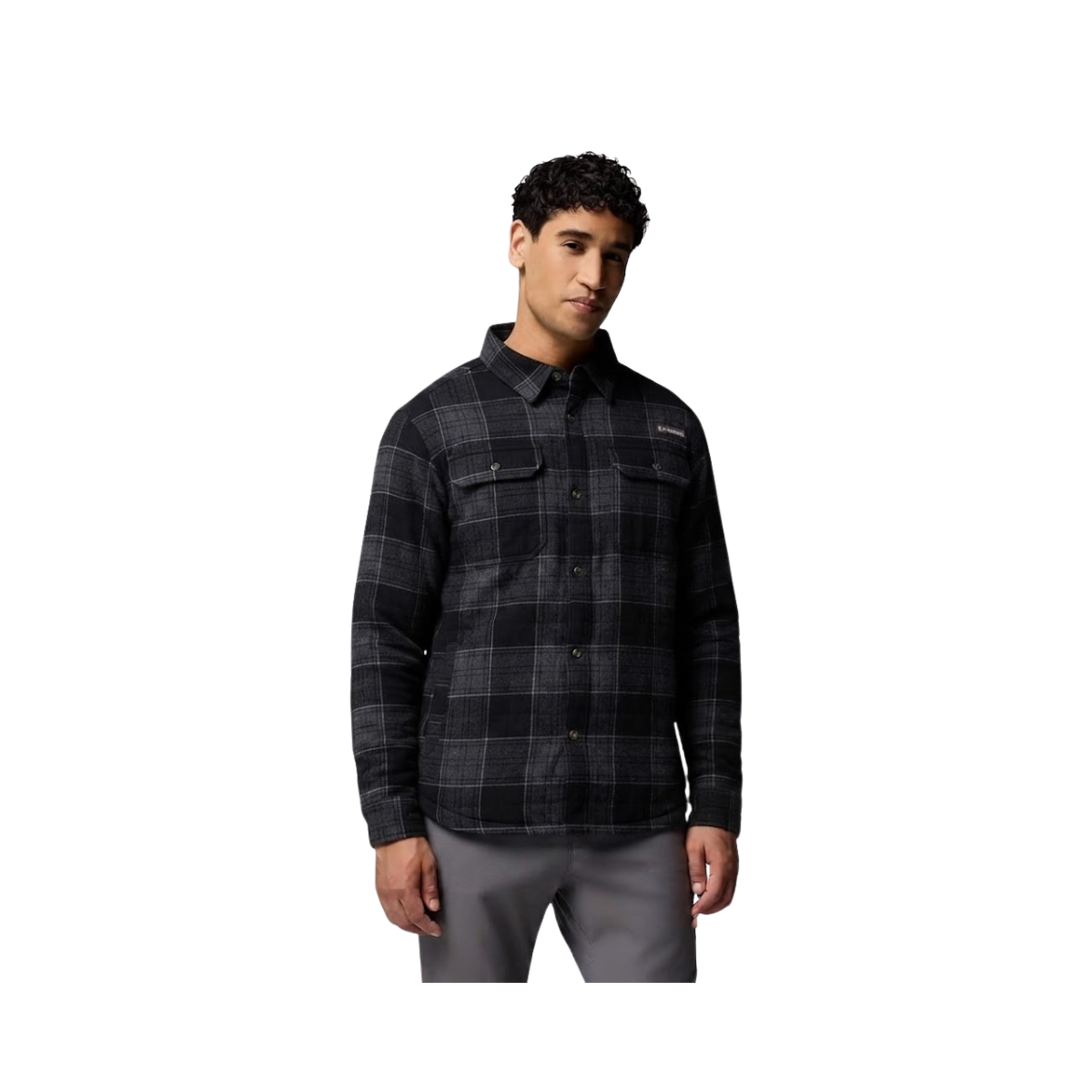 COLUMBIA SADDLE POINT WRM LINED FLANNEL BLACK