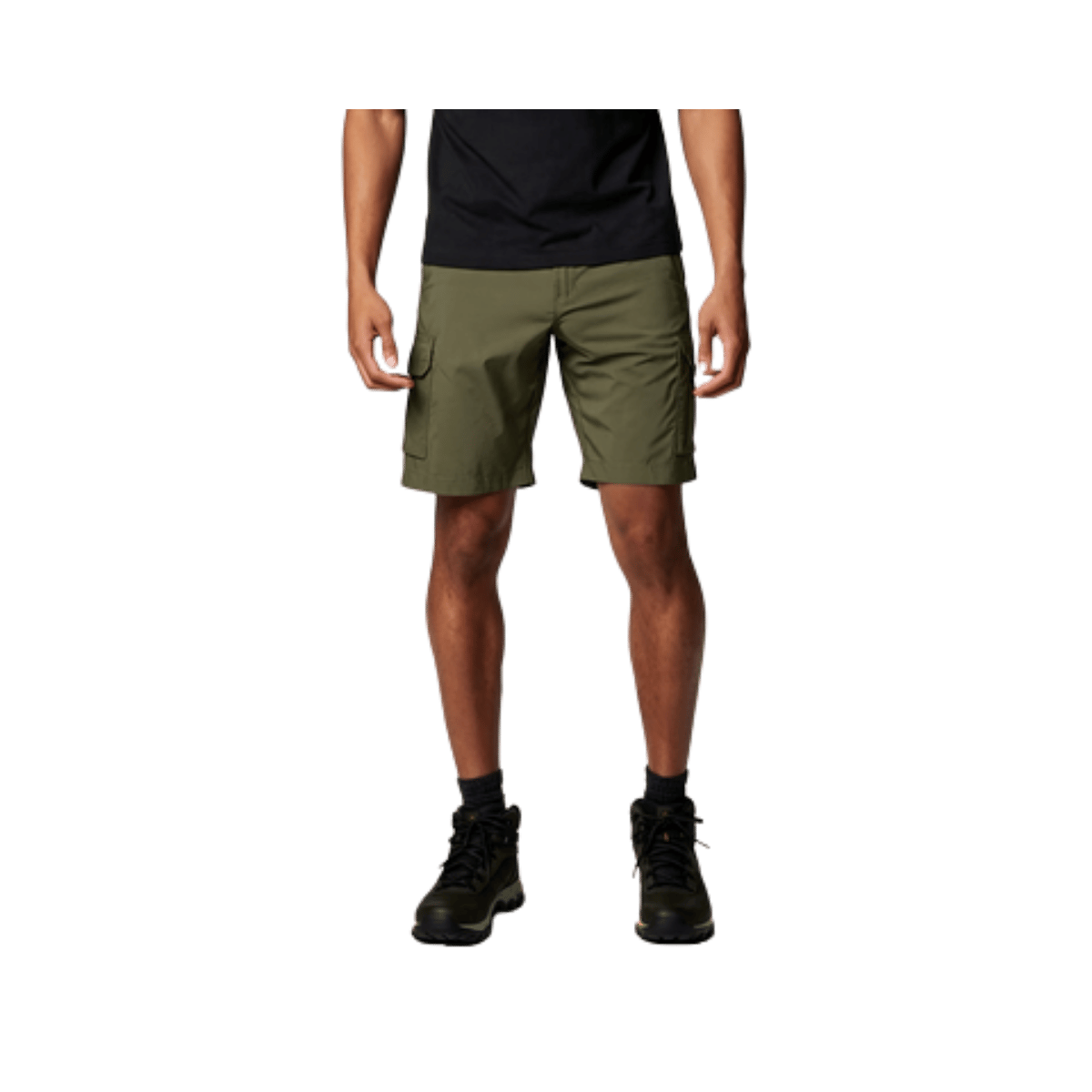 COLUMBIA SLVR RDG UTILITY CRGO SHRT 10" OLIVE GREEN