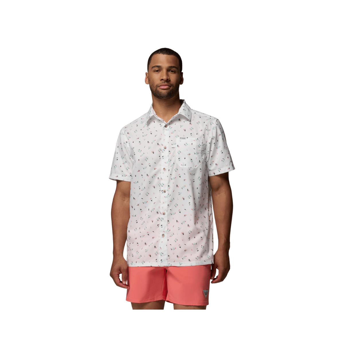 COLUMBIA SUPER SLACK TIDE CAMP SHIRT WHITE FORLIFE